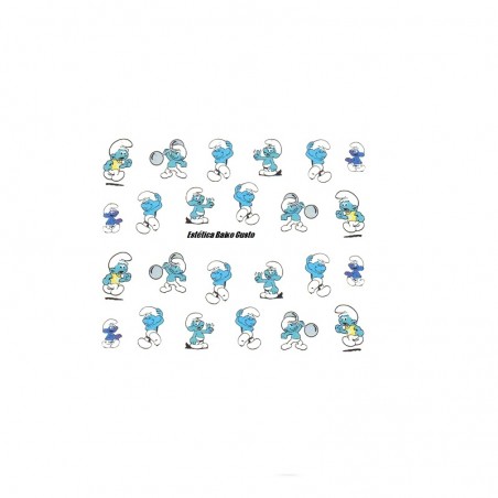 Sticker de água - Smurfs